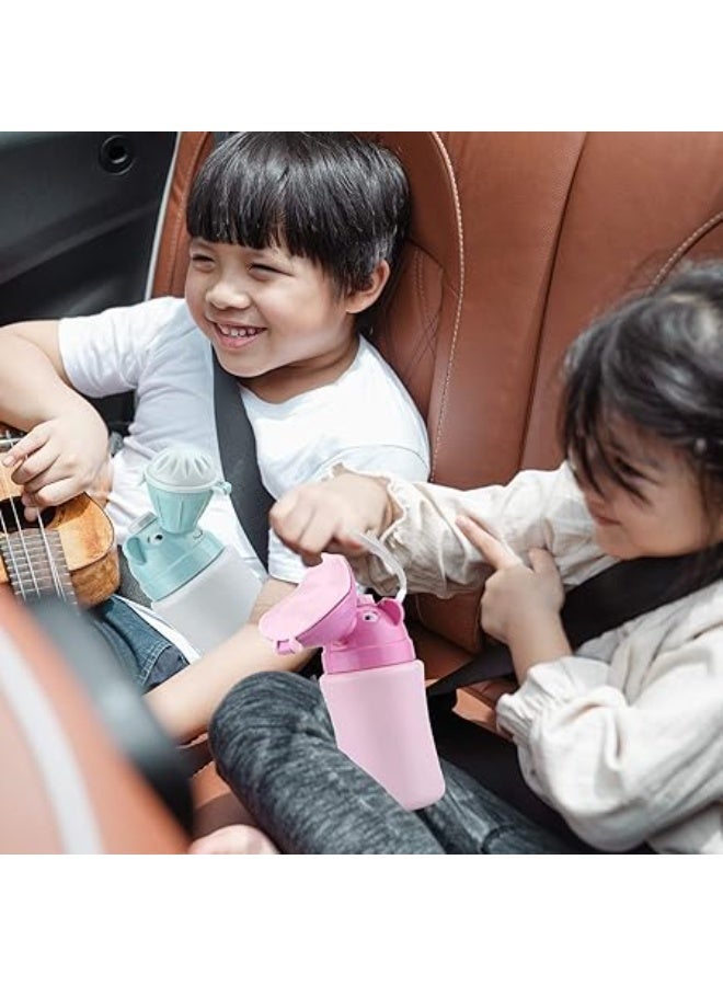 Kids Portable Travel Urinal 500ml for Toddler Boys Girls Pee Training Emergency Toilet Potty for Car Trip Outdoor Camping on The Road Park Beach Travel Essentials - Image 5